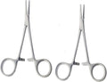 Rochester Pean Forceps 14 cm Straight | 2-Piece Precision Hemostatic Clamp Set | Stainless Steel #115910117