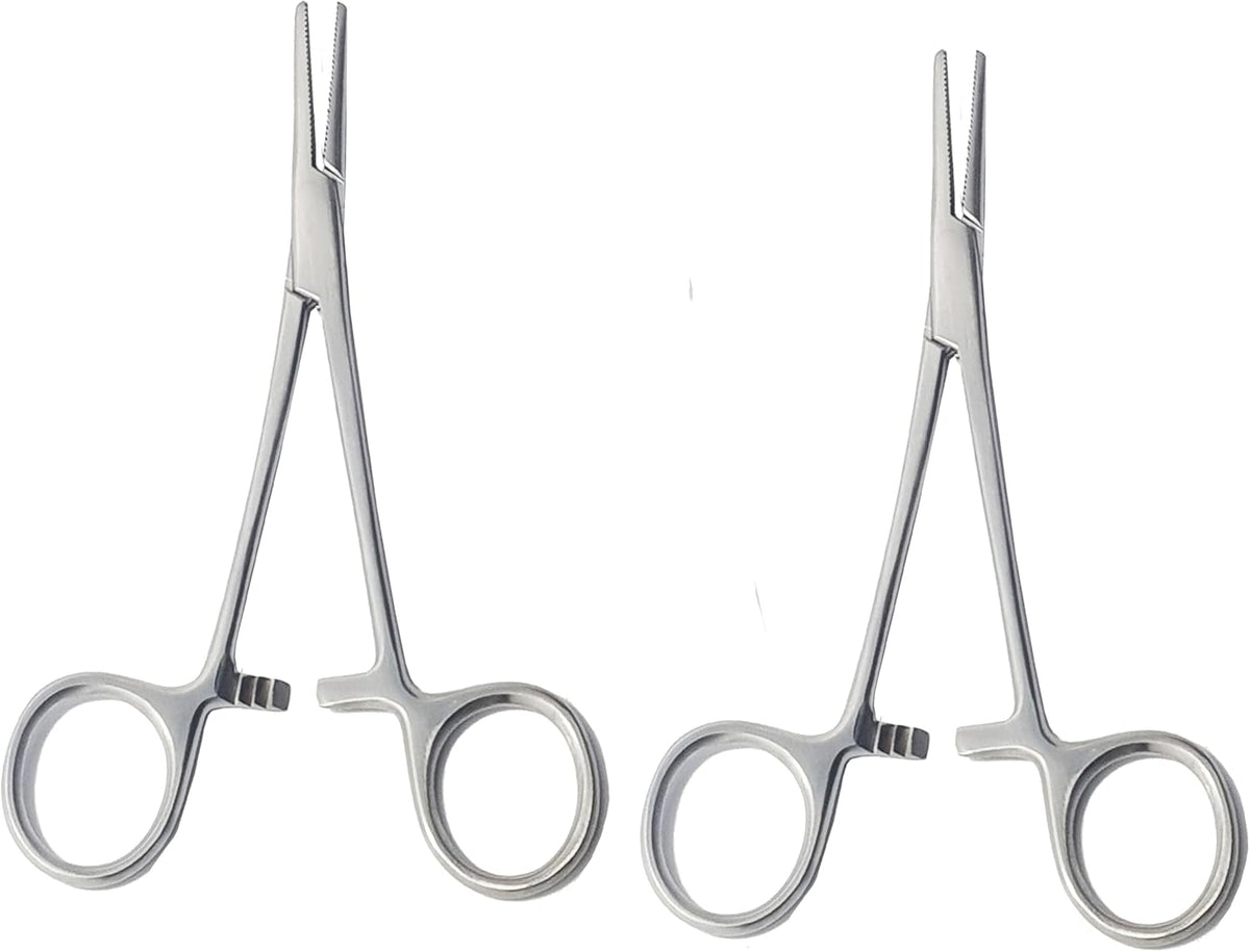 Rochester Pean Forceps 14 cm Straight | 2-Piece Precision Hemostatic Clamp Set | Stainless Steel #115910117