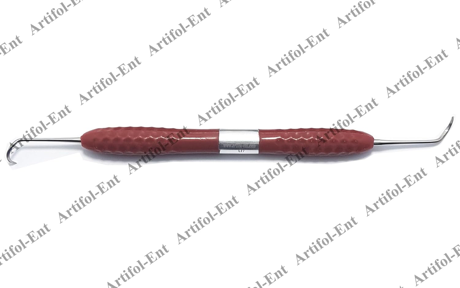 CT7 Dental Composite Resin Filling Instruments – 17 cm (3 Pcs Set)  Double-Ended Precision Tips | Brown Silicone Handles | #CT7