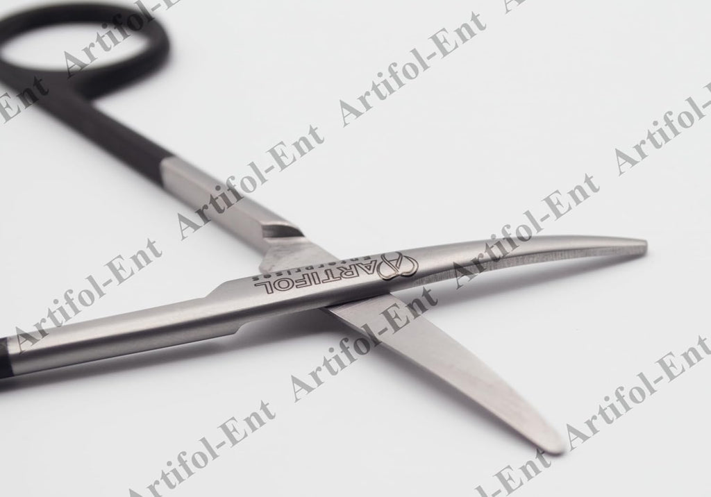 Elite Baby Metzenbaum “Super-Cut” Scissors – 12.5 cm Curved | Professional Stainless Steel | Razor-Edge & Micro-Serrated Precision