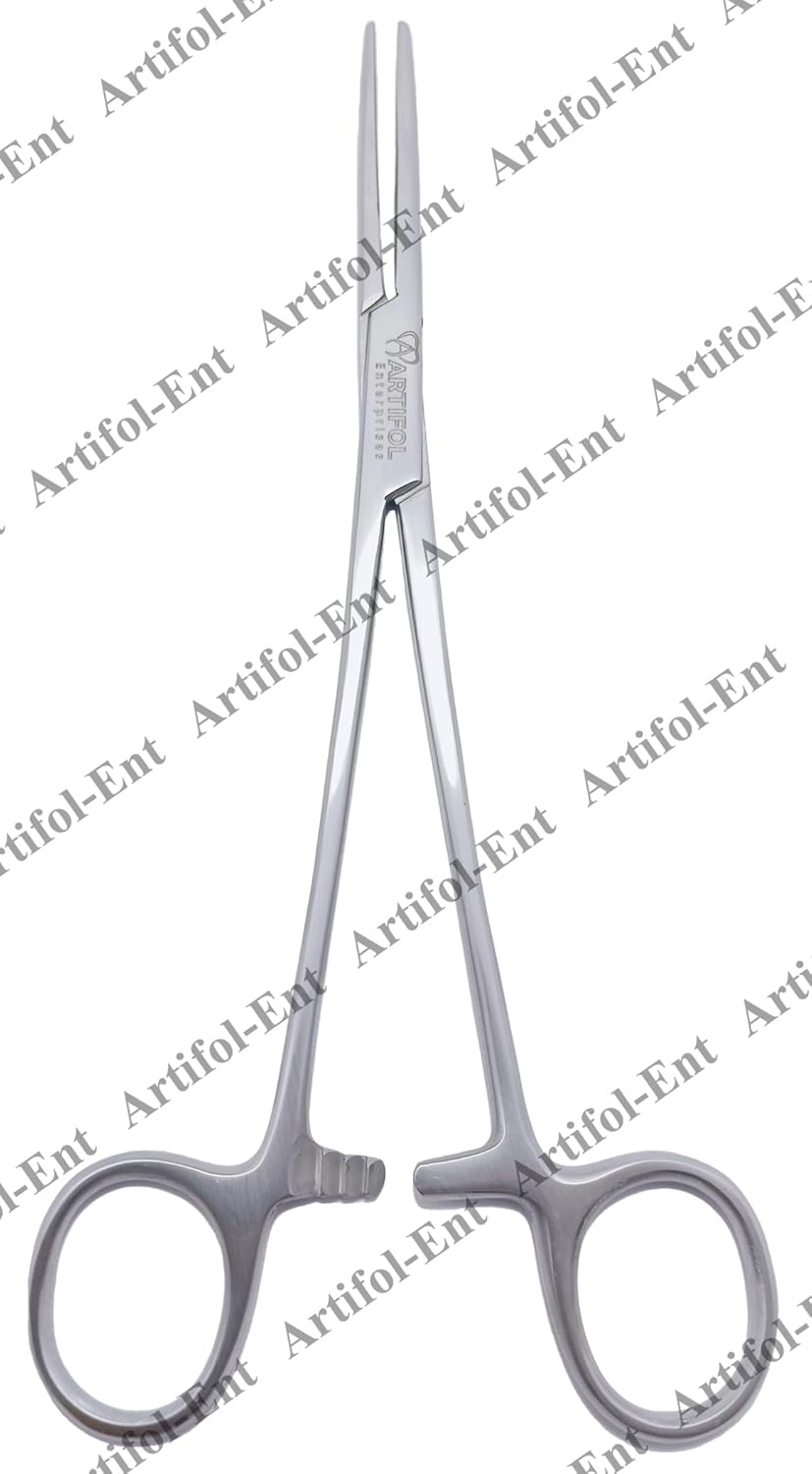 ADSON Artery Forceps 18.5 cm (7”) | 3-Piece Curved Hemostatic Clamp Set | Stainless Steel #115910182