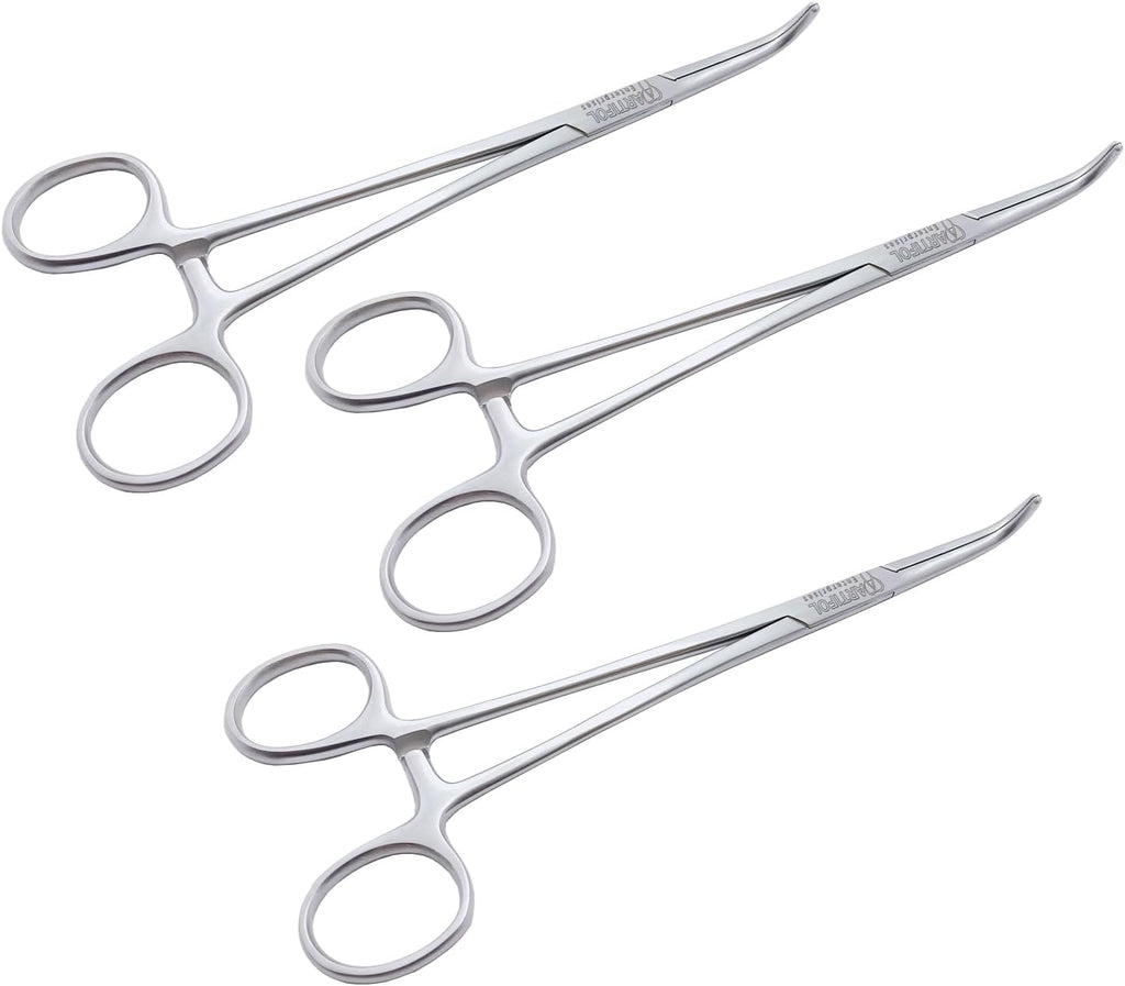 Baby Adson Artery Forceps – 18 cm Curved | 3 Pcs Set | Stainless Steel | Autoclavable #115910181
