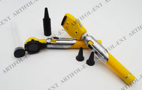 Artifol - Nouvel arrivage pour usage domestique et étudiant - Kit d'examen otoscopique, ensemble de diagnostic à fibre optique, couleur jaune # OS1089