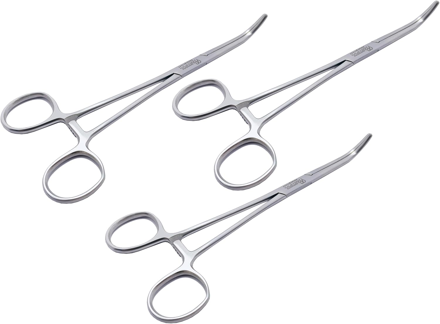 Pinza per dissezione Mixter-O'Shaughnessy curva – 19 cm (3 pezzi) Pinza per dissezione chirurgica di precisione per la manipolazione controllata dei tessuti | #115910234