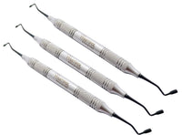 Plugger Tanner Posterior Composite Filling Instruments | 3-Piece Dental Kit | Titanium Black Non-Stick Tips #TNPLGOT