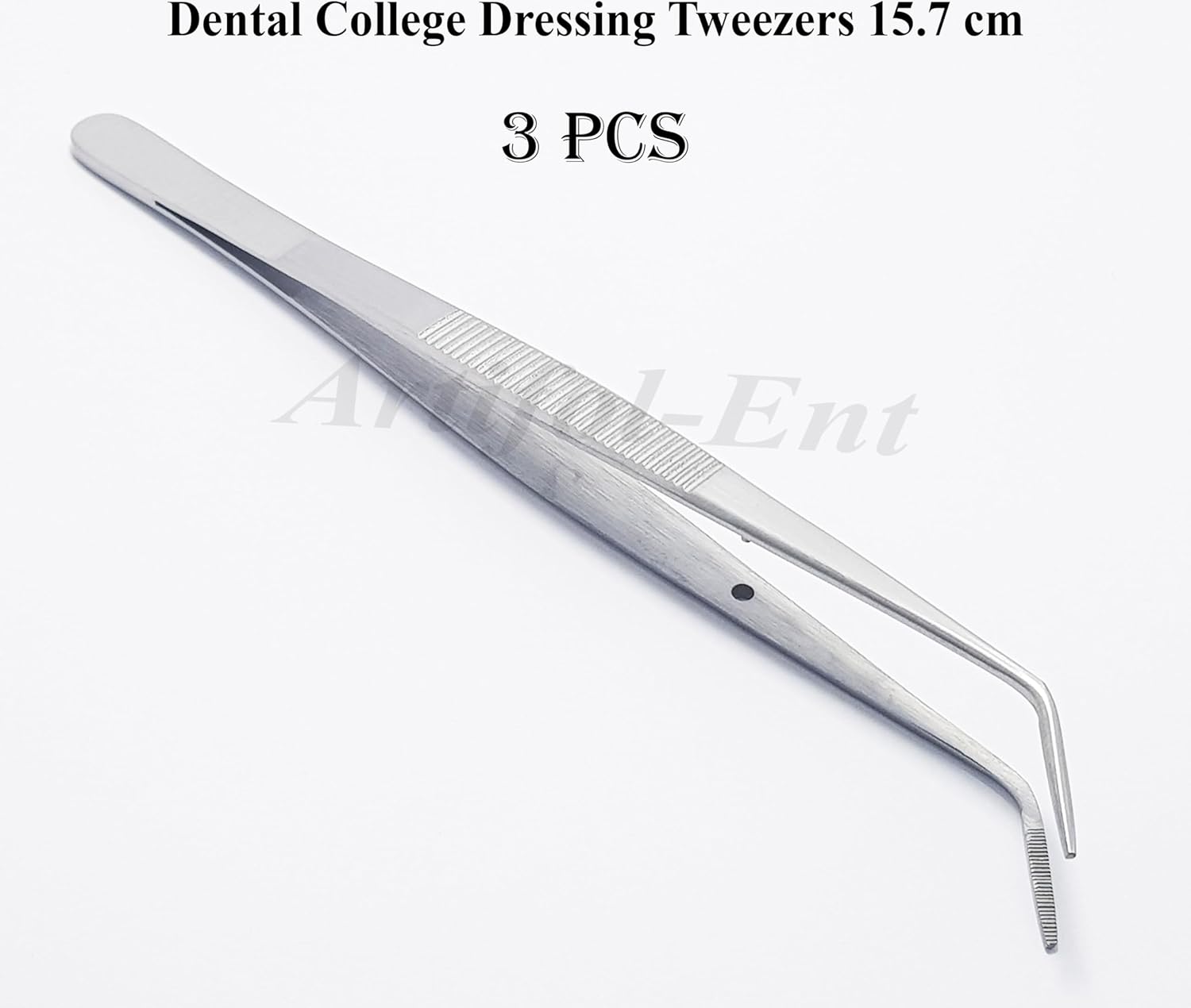 College Tweezers / Cotton Pliers – 3-Piece Set, 15.7 cm (6") | Surgical & Dental Forceps with Serrated Tips #114500011