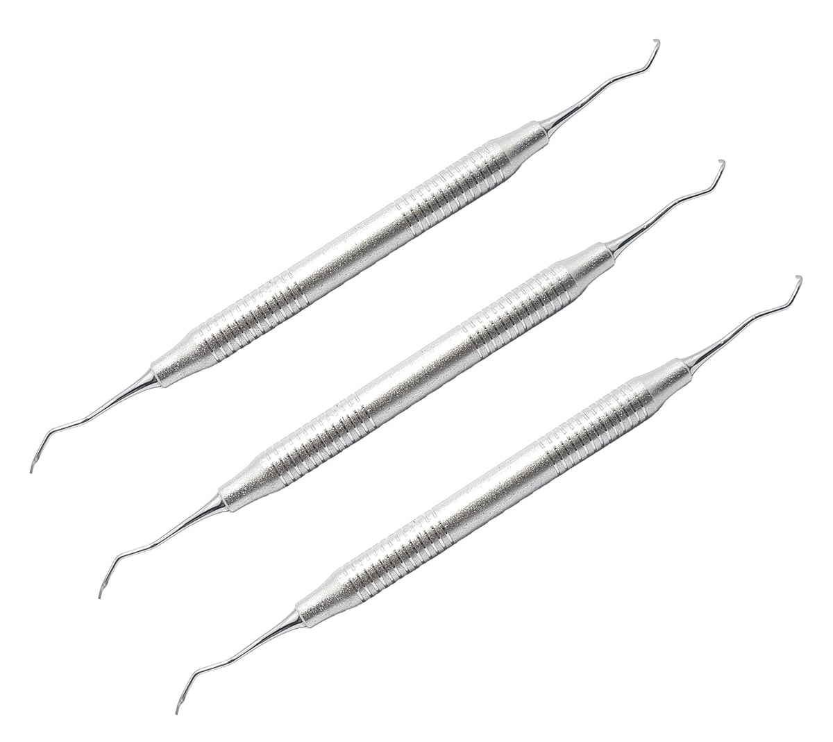 Gracey Curette 13/14 – Double End Dental Periodontal Instrument | Ergonomic Hollow Handle | 3-Piece Hygiene Tool Set #‎SG13/14XE2