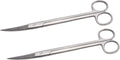 2 pcs Sims Curved Scissors – 20 cm | Stainless Steel Precision Surgical Scissors with Long Reach #113910127