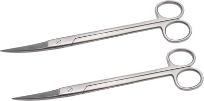 2 forbici curve Sims – 20 cm | Forbici chirurgiche di precisione in acciaio inossidabile con lunga portata #113910127