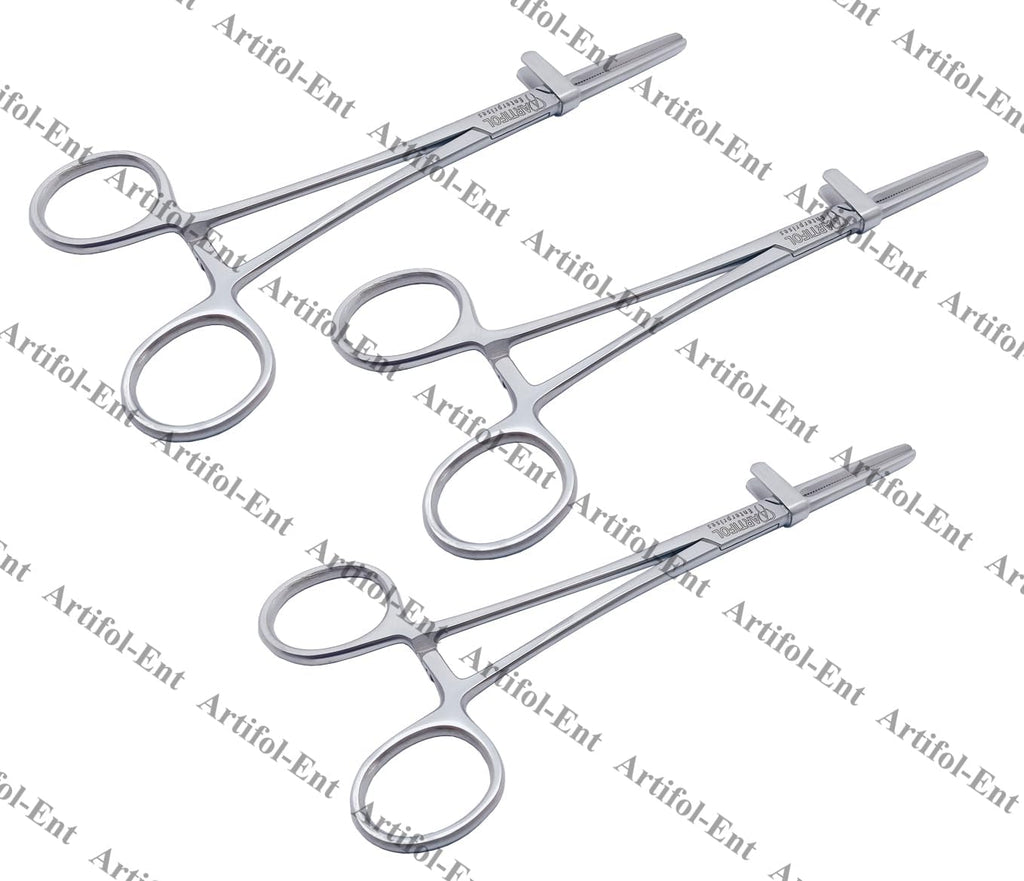 Schlauchschelle – 18 cm | 3er-Set | Edelstahl | Hämostat-Verschluss | Autoklavierbar #115910362