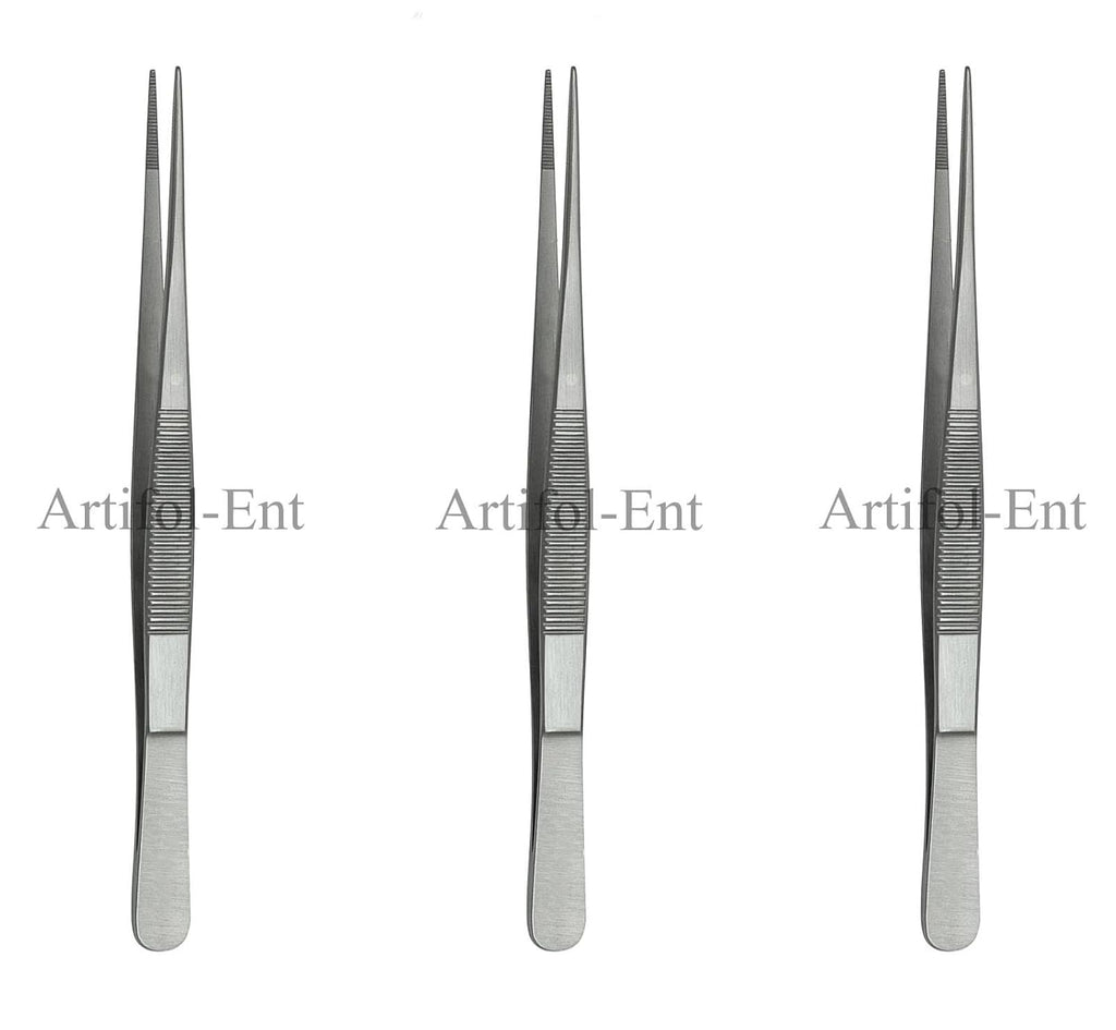 Semken Dressing Forceps Serrated 15.5 cm (6") – Stainless Steel Surgical Dental Tweezers | 3 Pcs | #114910129