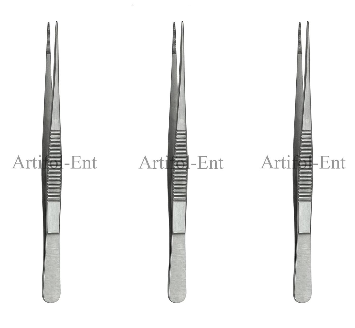 Semken Dressing Forceps Serrated 15.5 cm (6") – Stainless Steel Surgical Dental Tweezers | 3 Pcs | #114910129