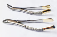 Dental Extracting Forceps 150 & 151 – Tooth Extraction Tools with T/C Layer | Premium Stainless Steel | 2 Pcs Set | Reusable & Autoclavable