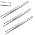 Tissue Forceps 1×2 Teeth – 11.5 cm & 14.5 cm  Surgical Kocher Tweezers | Stainless Steel Tissue Forceps | 3 Pcs