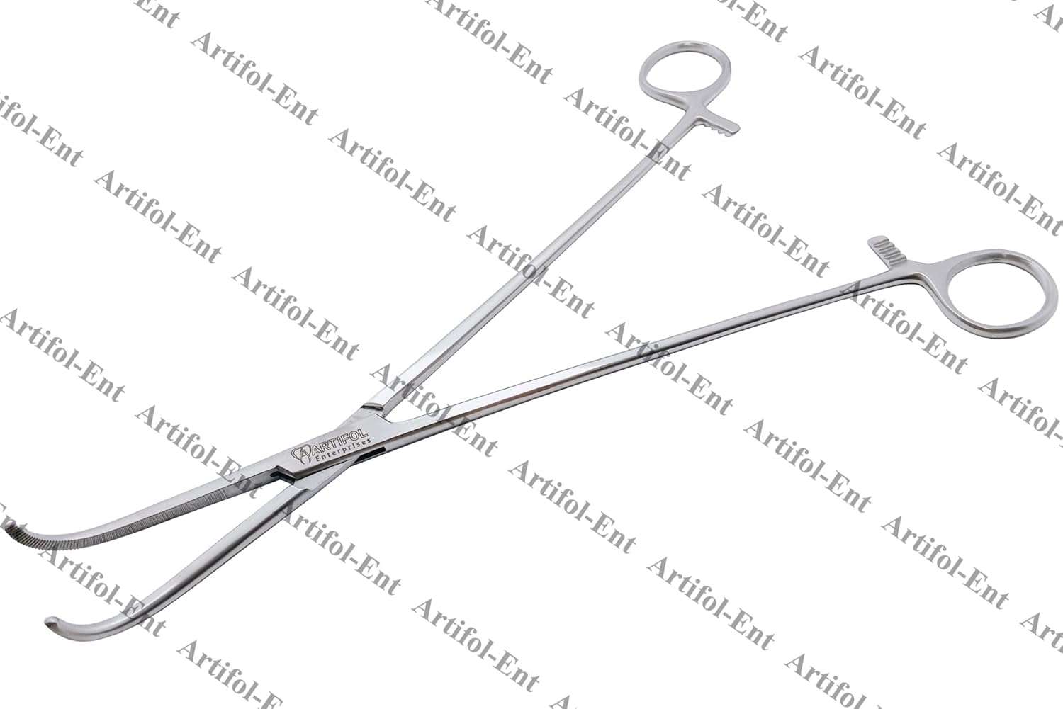 Overholt Geissendoerfer Arterienklemme – 27 cm gebogen | 3-teiliges Set | Edelstahl | Autoklavierbar #115910168