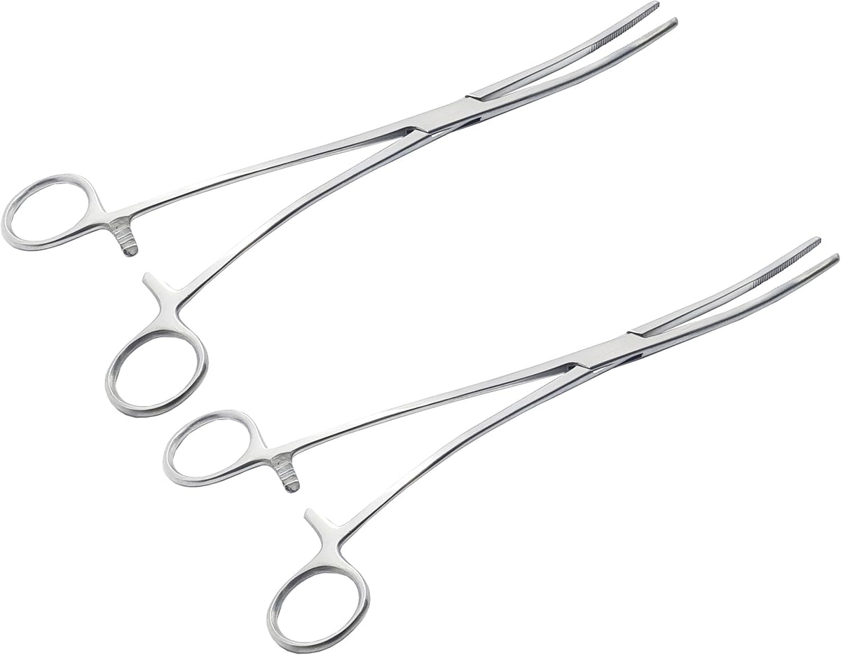 Bozemann Schwamm- und Polypenzange – 25 cm gebogen (2er-Set) Edelstahlzange für präzise Schwammhandhabung und Polypenentfernung | #117270510