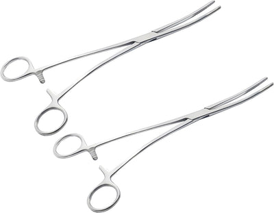 Bozemann Schwamm- und Polypenzange – 25 cm gebogen (2er-Set) Edelstahlzange für präzise Schwammhandhabung und Polypenentfernung | #117270510
