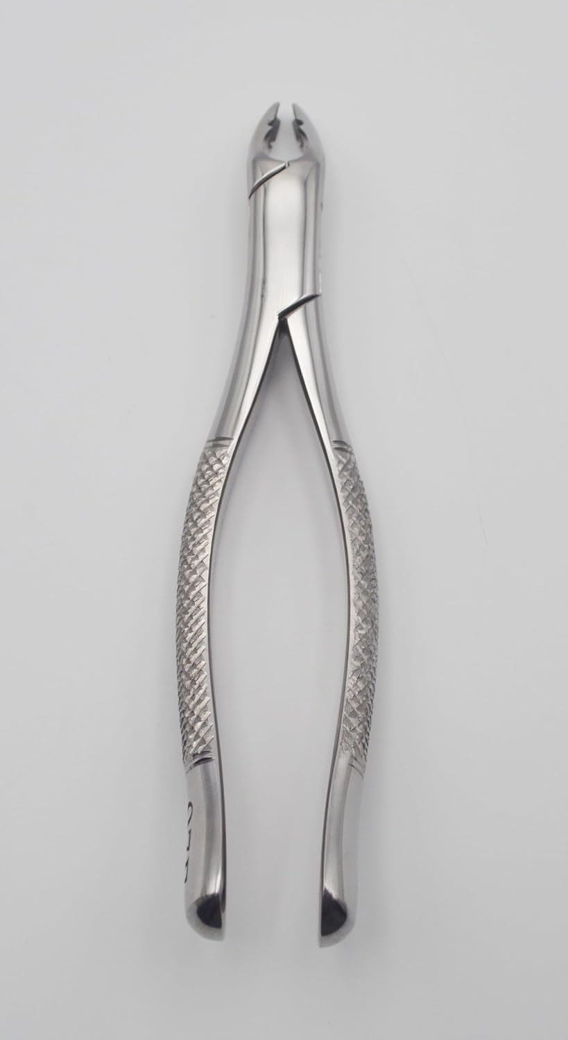 Serrated Grip Precision Extraction Forceps – Upper-Root Style 97E | High-Grade Stainless Steel Holding Tool | Strong Serrations, Secure Control & Durable Build | Ideal for Crafting #FX97E