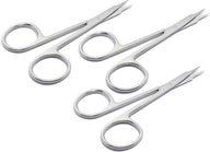 Tijeras oculares Stevens – 10,5 cm | Tijeras de acero inoxidable de punta fina para disección oftalmológica, otorrinolaringológica y de tejidos blandos delicados | Reutilizables y autoclavables – Juego de 3 unidades n.º 113910379
