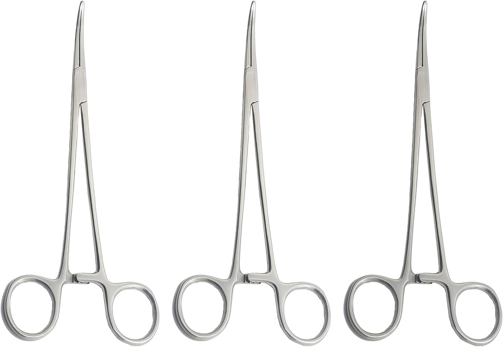 HEISS Artery Forceps – 20 cm Curved | 3 Pcs Set | Stainless Steel | Precise Hemostasis #115910218