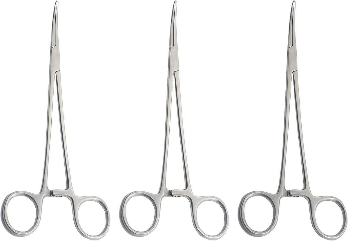 HEISS Artery Forceps – 20 cm Curved | 3 Pcs Set | Stainless Steel | Precise Hemostasis #115910218