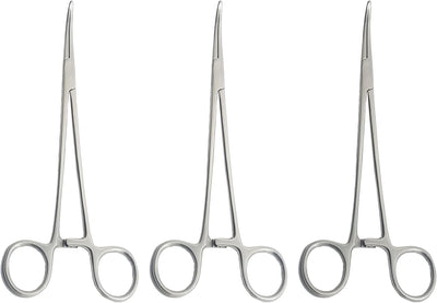 HEISS Artery Forceps – 20 cm Curved | 3 Pcs Set | Stainless Steel | Precise Hemostasis #115910218