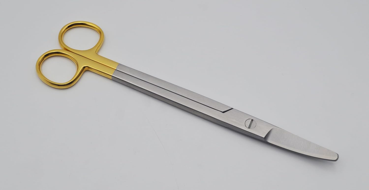 TC Parametrium-Style Curved Scissors – 22.5 cm | Tungsten-Enhanced Precision Cutting Tool | High-Grade Stainless Steel | Long Reach, Smooth Action & Reusable | Ideal for Crafting & Cutting #113910607