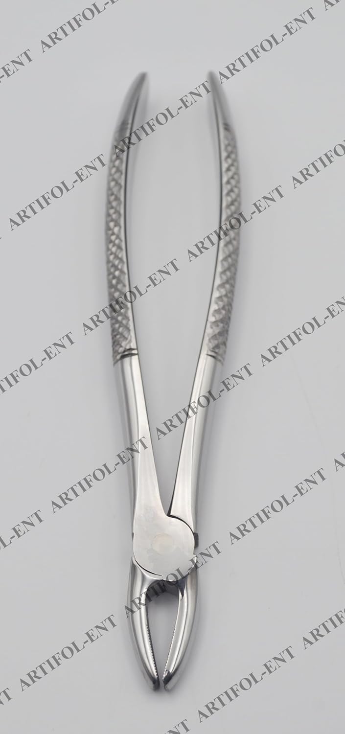 Professional Extraction Forceps Upper Anteriors 1E – Straight Precision Beaks | High-Performance Stainless Steel Extraction Instrument | Ergonomic Non-Slip Handle | Ideal for Vertical Extraction #FX1E