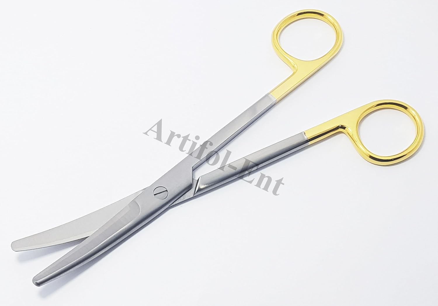 TC Mayo Scissors Curved 17 cm – 2 Pcs | Tungsten Carbide Cutting Edges | Stainless Steel Surgical Scissors #113910605