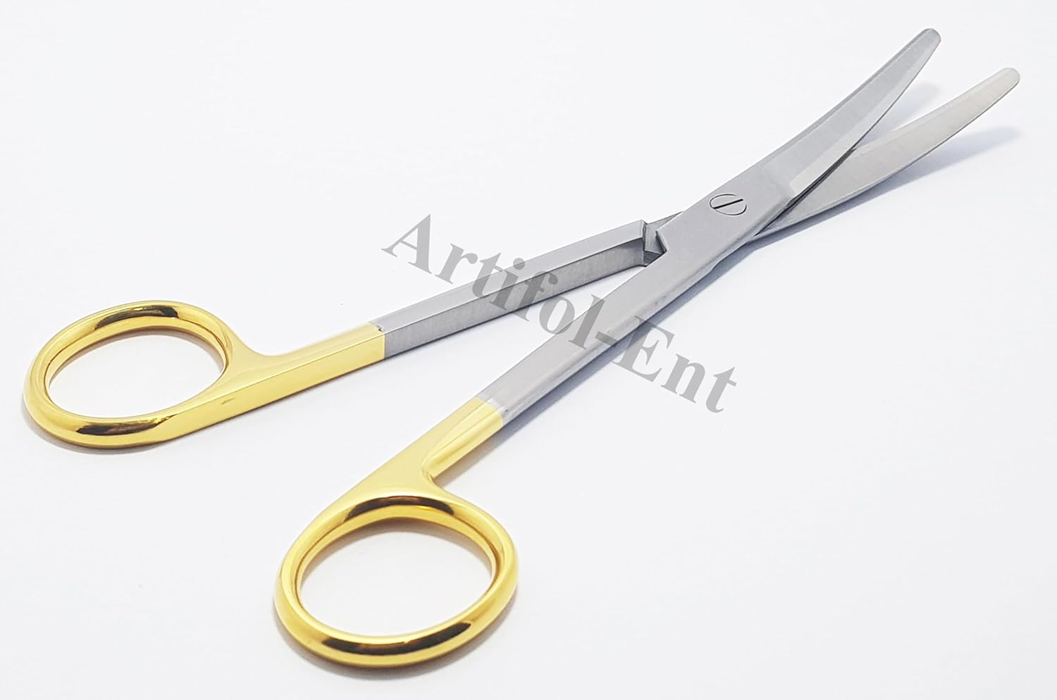 TC Mayo Scissors Curved 17 cm – 2 Pcs | Tungsten Carbide Cutting Edges | Stainless Steel Surgical Scissors #113910605