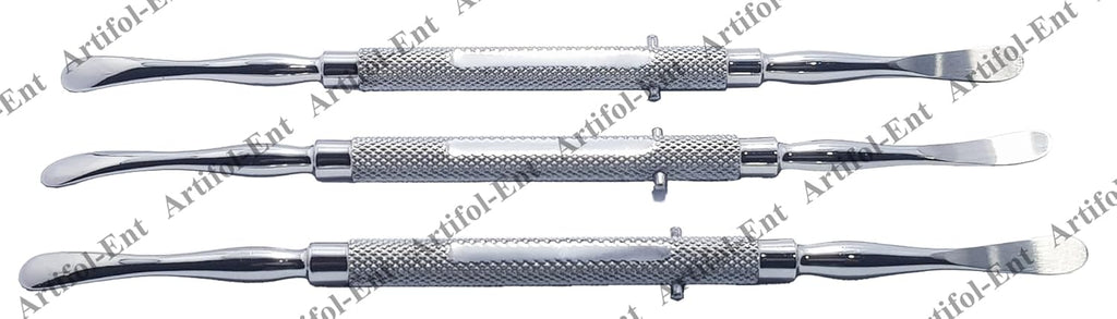 Freer Septum Nasal Elevator – 18 cm (7") | Stainless Steel ENT Surgical Instrument | 3-Piece Set #123910008 | Reusable & Autoclavable