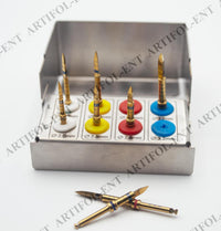 8 Pieces Lance Pilot Drills Kit | Precision Implant Starter Drills | Stainless Steel Construction | Sharp, Accurate Penetration | Reusable, Autoclavable #OS1086