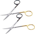 Master-Pack: 2 Pieces TC Iris Micro "Super-Cut" Scissors 11.5 cm Curved – Elite Tungsten Carbide + Razor-Edge System | Professional High-Density Stainless Steel #113910720