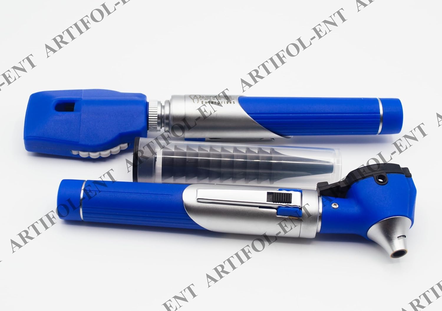 Artifol Student Home Use ENT Otoscope Examination Kit – Fiber Optic Diagnostic Set, Blue Color #OS1096