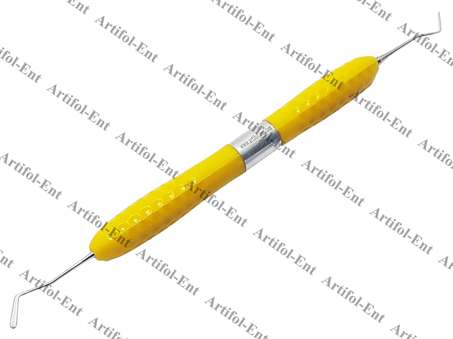 CT1 Dental Composite Resin Filling Instruments – 17 cm (3 Pcs Set)  Double-Ended Precision Tips | Yellow Silicone Handles | #CT1