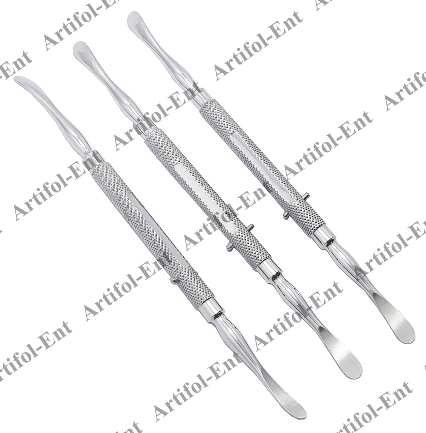 Freer Septum Nasal Elevator – 18 cm (7") | Stainless Steel ENT Surgical Instrument | 3-Piece Set #123910008 | Reusable & Autoclavable