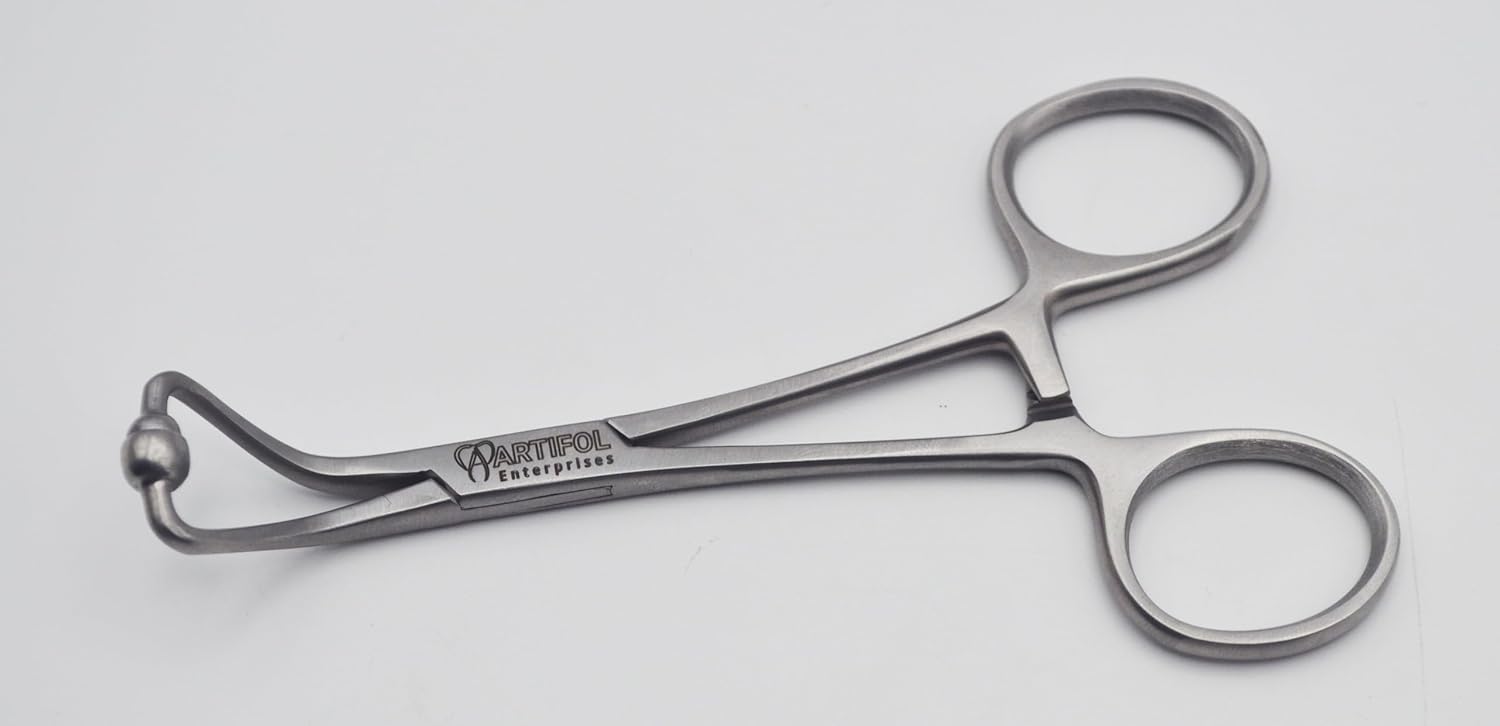 Elite Backhaus Technische Klemme &amp; Handtuchzange – 11,8 cm | Hochwertiger Edelstahl | Ultrascharfe Stechspitzen für sicheres Materialhandling