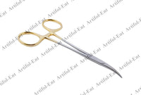 2-Piece No-Scalpel Vasectomy Fixator Forceps Kit – Stainless Steel, Reusable & Autoclavable | Blunt-Tip Fixation Ring & Curved Forceps