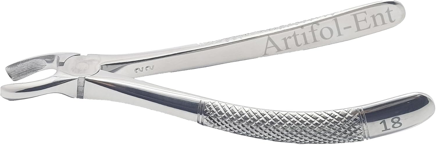 Upper Molars Left Extraction Forceps #18 (FX18) – Premium Stainless Steel Dental Extraction Instrument | Reusable & Autoclavable