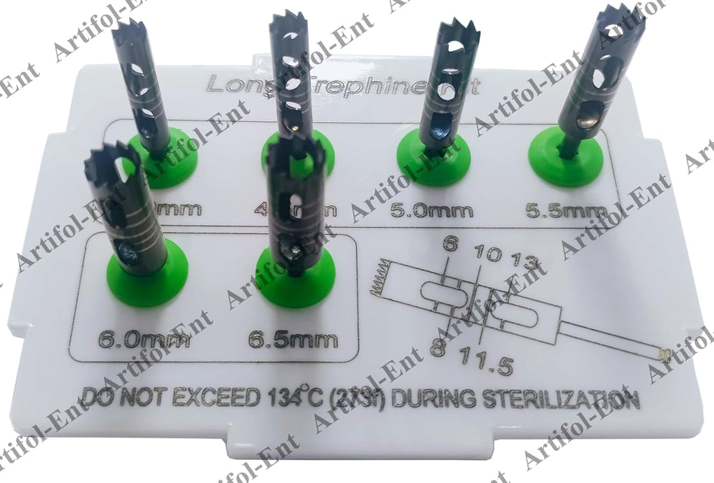 Set of 6 Pcs Long Trephine Drills Kit – Crown Removal Tool Set with Plastic Holder | Durable, Reusable & Autoclavable #OS106 8