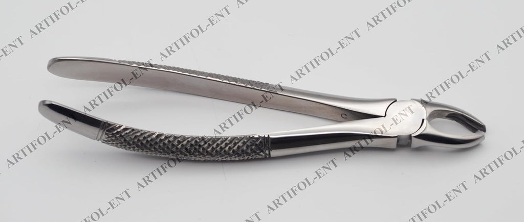 Professional Extraction Forceps Upper Molar Left 18E – Anatomical Deep-Grip Beaks | High-Performance Stainless Steel Extraction Instrument | Precision Anti-Slip Handle & Calibrated Pivot #FX18E