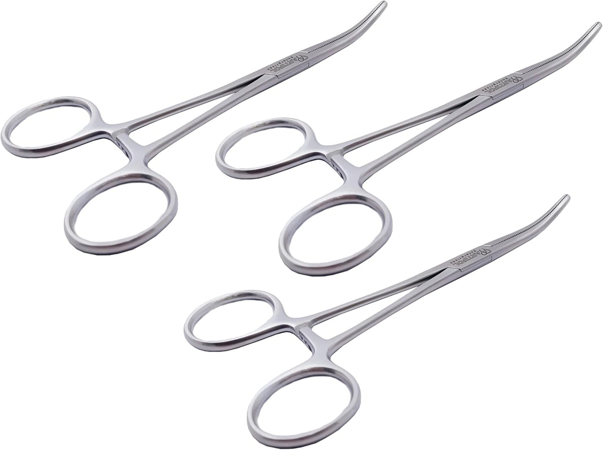 Rochester Pean Artery Forceps – 18 cm Curved | 3 Pcs Set | Stainless Steel | Precise Hemostasis #115910127
