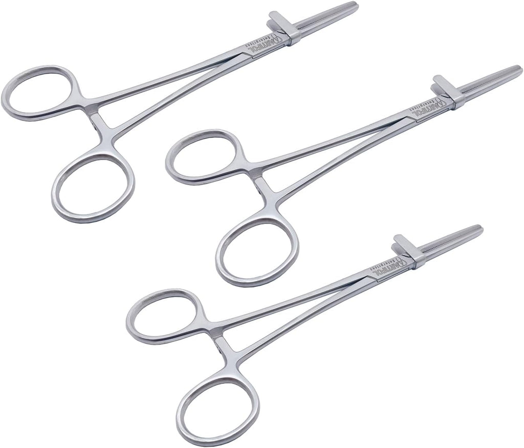 Schlauchschelle – 18 cm | 3er-Set | Edelstahl | Hämostat-Verschluss | Autoklavierbar #115910362