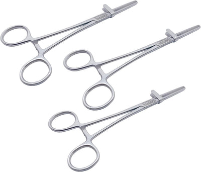 Schlauchschelle – 18 cm | 3er-Set | Edelstahl | Hämostat-Verschluss | Autoklavierbar #115910362