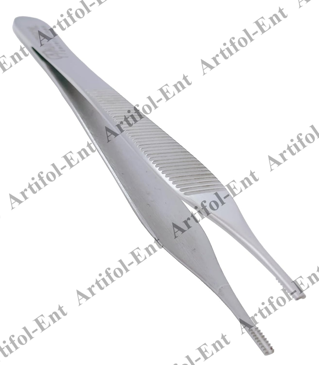 Adson Brown Tissue Forceps Set – 4 Pieces, 12 cm (4.7") | 9×9 Teeth | Premium Stainless Steel, Reusable & Autoclavable Set #114910119-1
