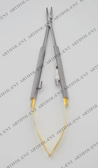Master-Pack: TC Castroviejo Micro-Needle Holders – 14 cm Straight (2 Pcs Set) Elite Tungsten Carbide (TC) Jaw Inserts | High-Precision Spring-Action Design | #132910215-1