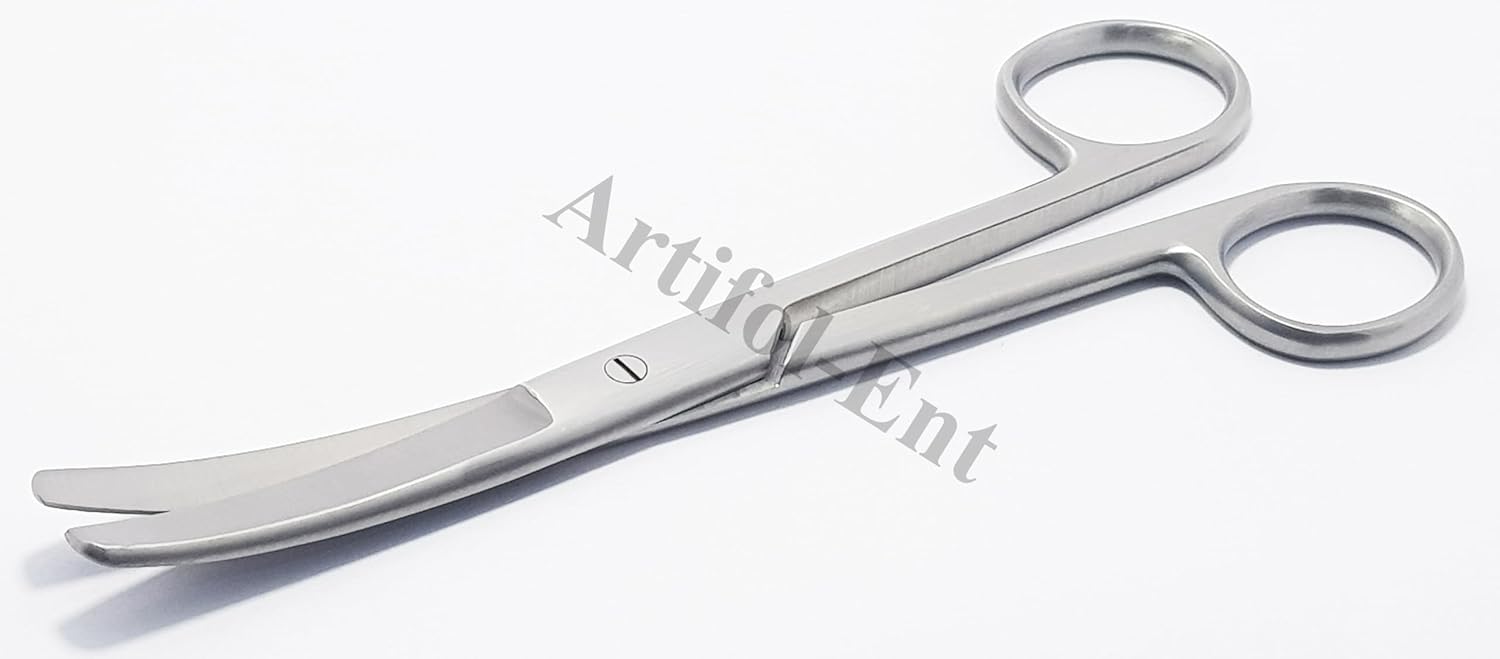 Operating Scissors – Curved Blunt/Blunt, 16.5 cm | Stainless Steel Surgical Scissors | Reusable & Autoclavable – 3 Pcs Set #113910015
