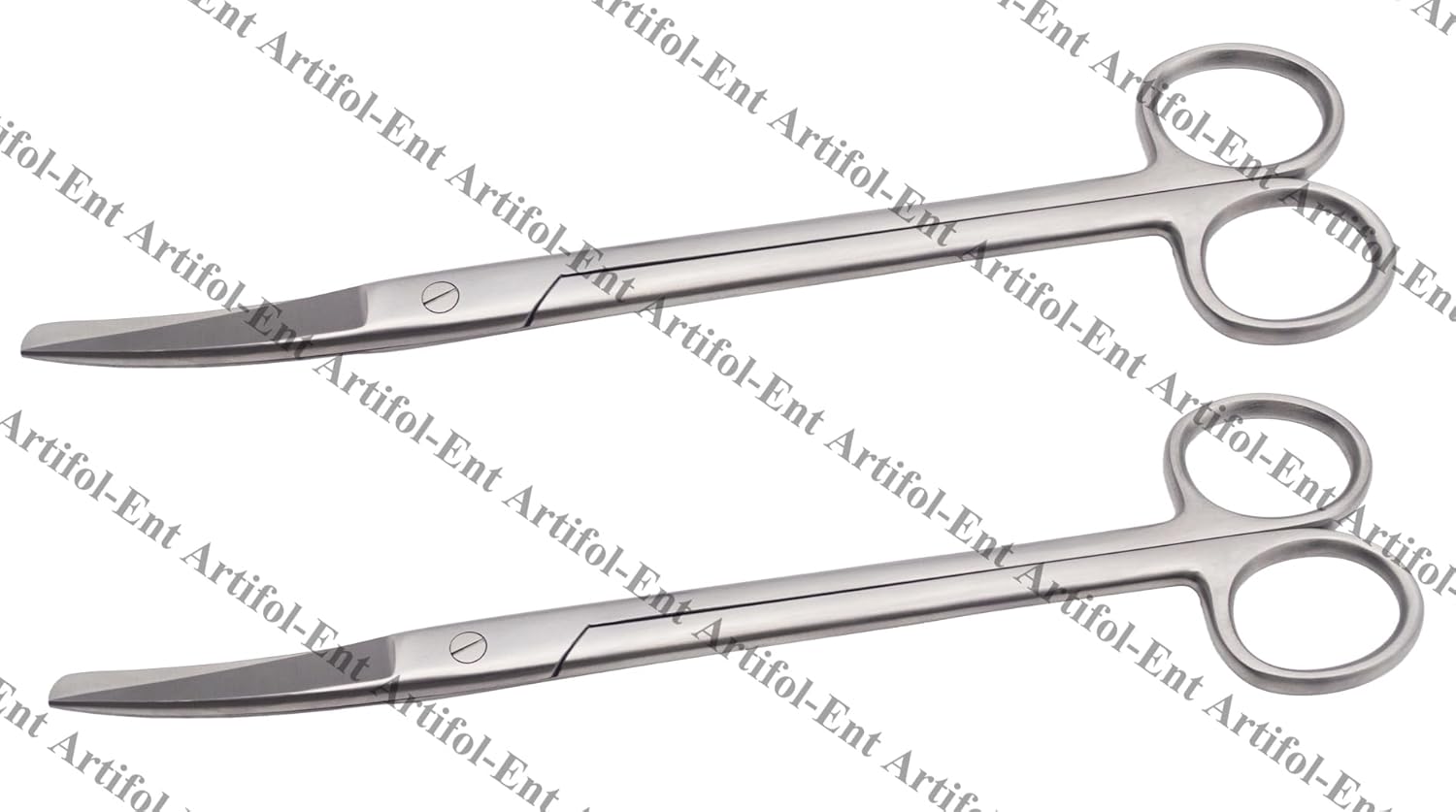 Elite 2-Piece Sims Gynaecological & Technical Scissors – 20 cm Curved | Stainless Steel | Sharp/Blunt Tip #113910123