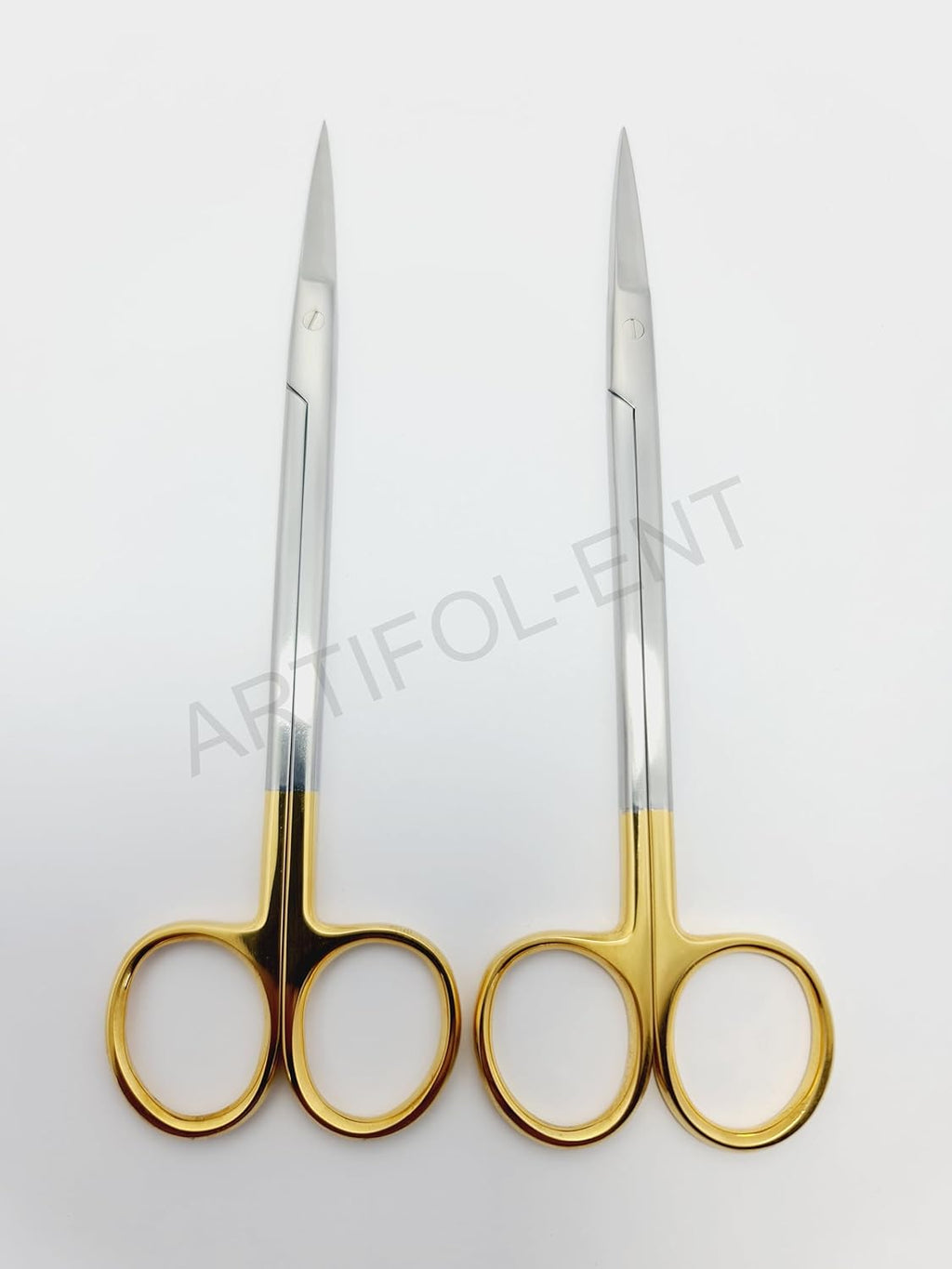 TC Kelly Scissors Set | 2-Piece Straight Scissors 16 cm | Tungsten Carbide Edges, Stainless Steel #S5002