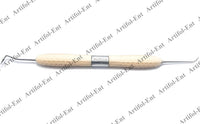 Strumenti per otturazioni in resina composita dentale CT5 – 17 cm (set da 3 pezzi) Punte di precisione a doppia estremità | Manici in silicone beige | #CT5